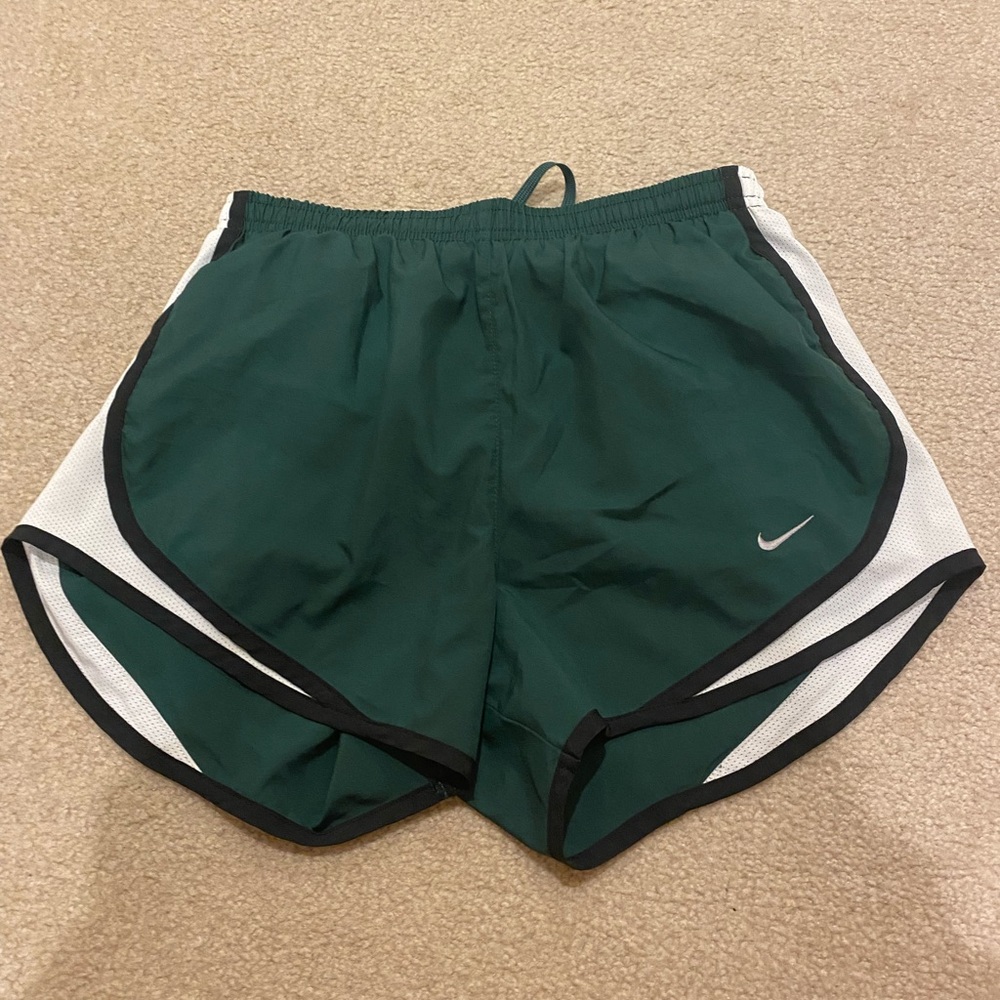 Green Nike shorts